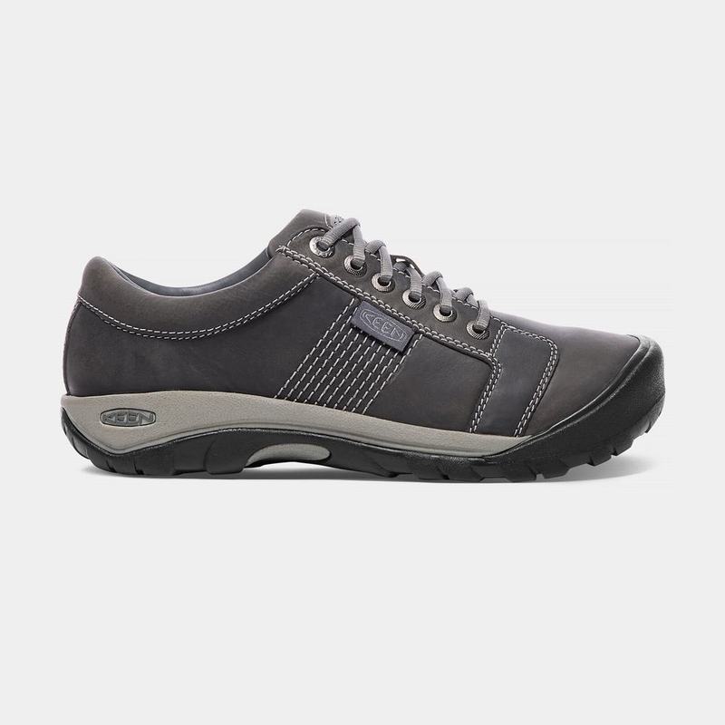 Tenis Casuales Keen Austin Cuero Lace-up Para Hombre Grises - Zapatos Keen Mexico (874320-YGQ)